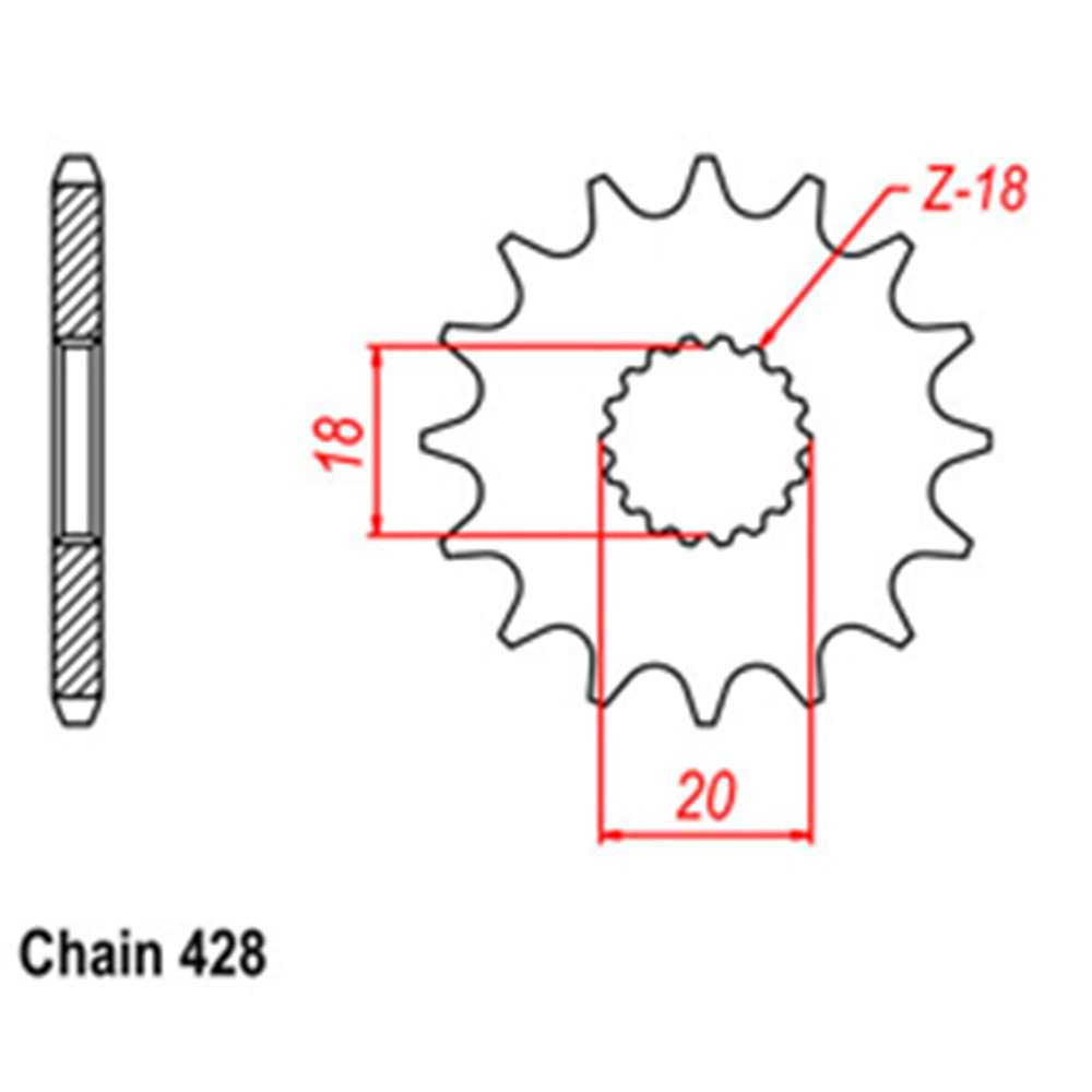 Front Sprocket SUZUKI 428*