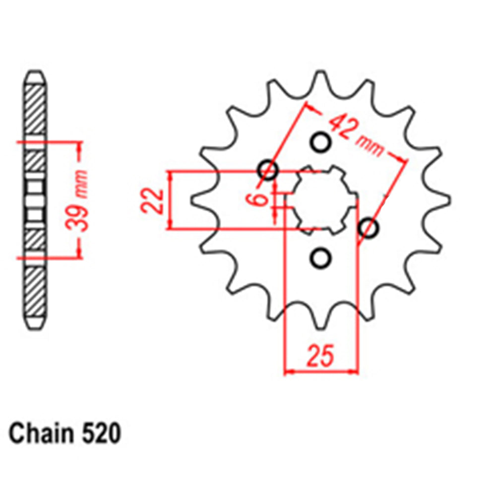 Front Sprocket HONDA 520