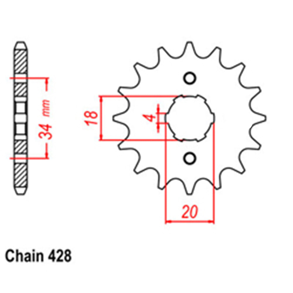 Front Sprocket HONDA 428