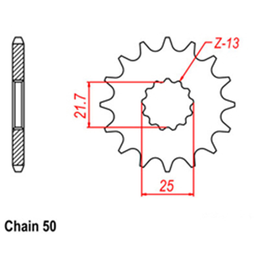 Front Sprocket With Rubber Cush 18T 530P