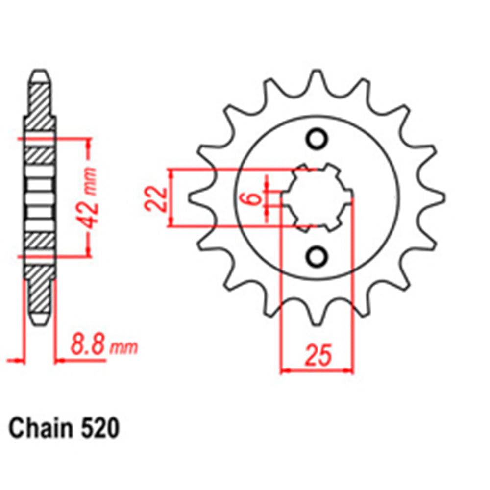 Front Sprocket HONDA 520*