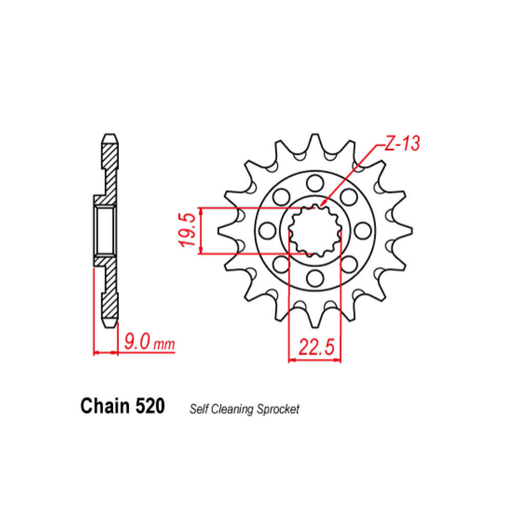 Front Sprocket SUZUKI 520