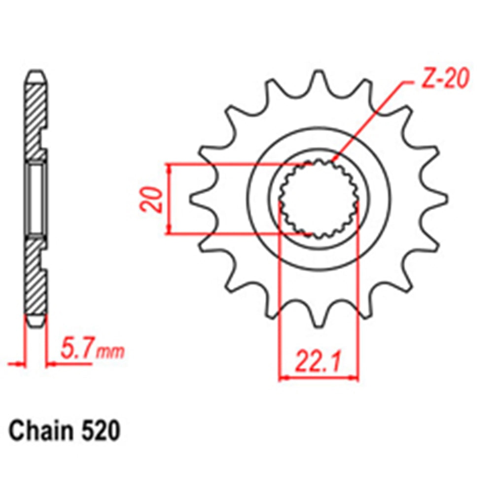 Front Sprocket YAMAHA 520