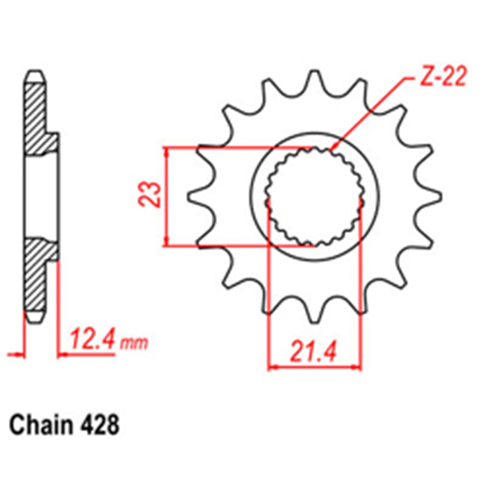 Front Sprocket YAMAHA 428