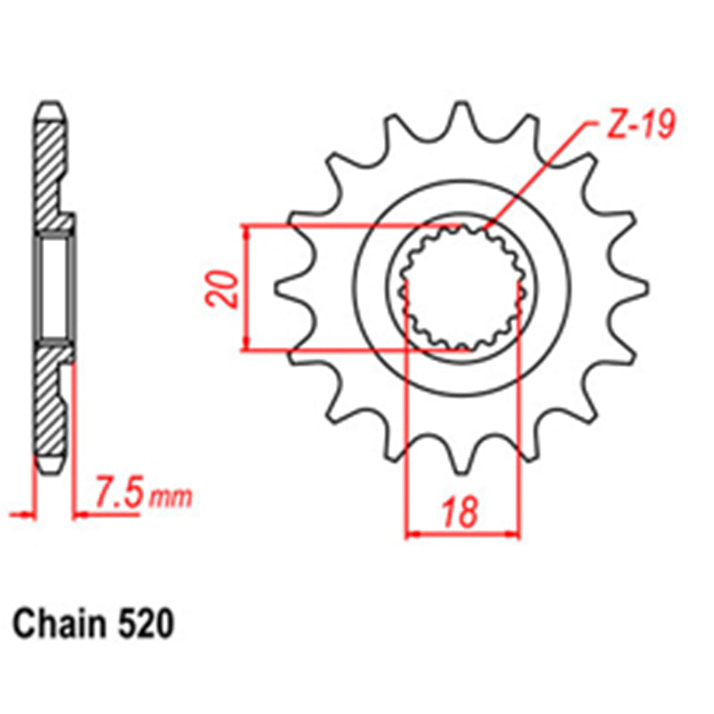 Front Sprocket HONDA 520