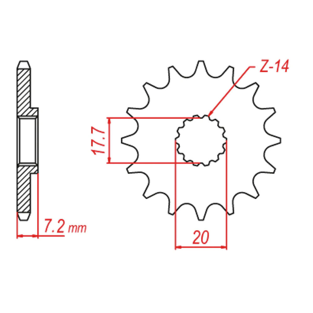 Front Sprocket YAMAHA 420