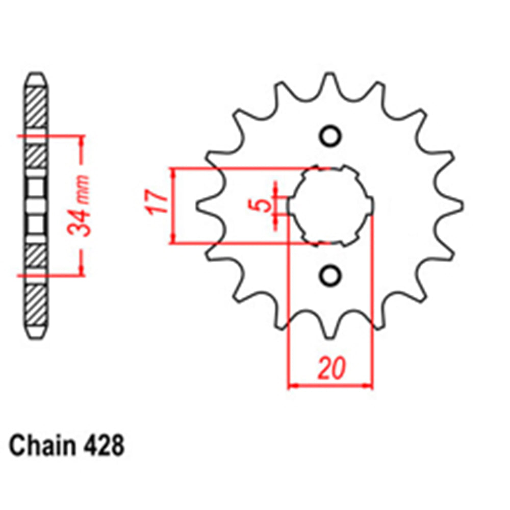 Front Sprocket HONDA 428