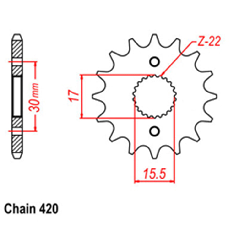 Front Sprocket HONDA 420*