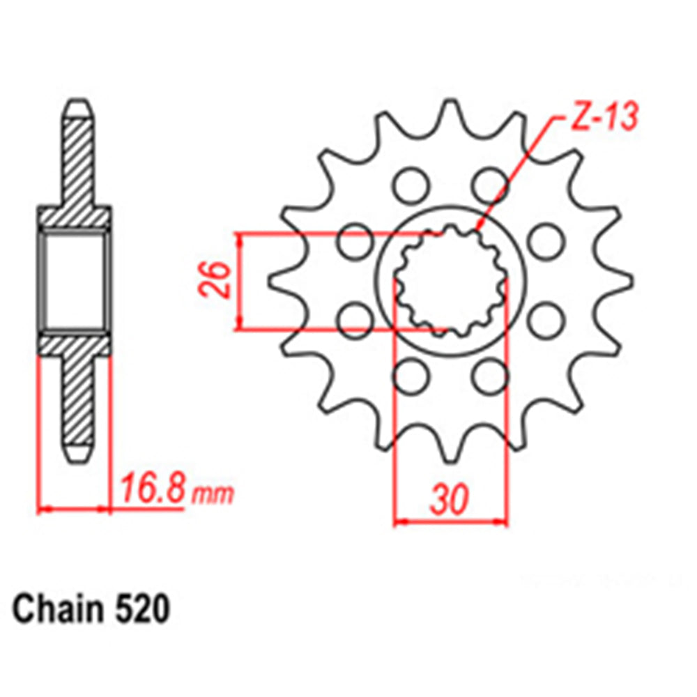 Front Sprocket HONDA 520