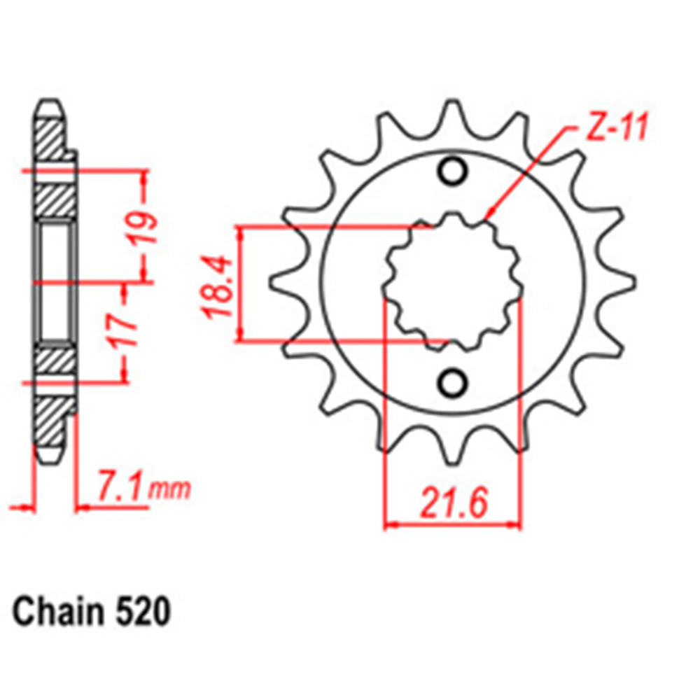 Front Sprocket HONDA 520
