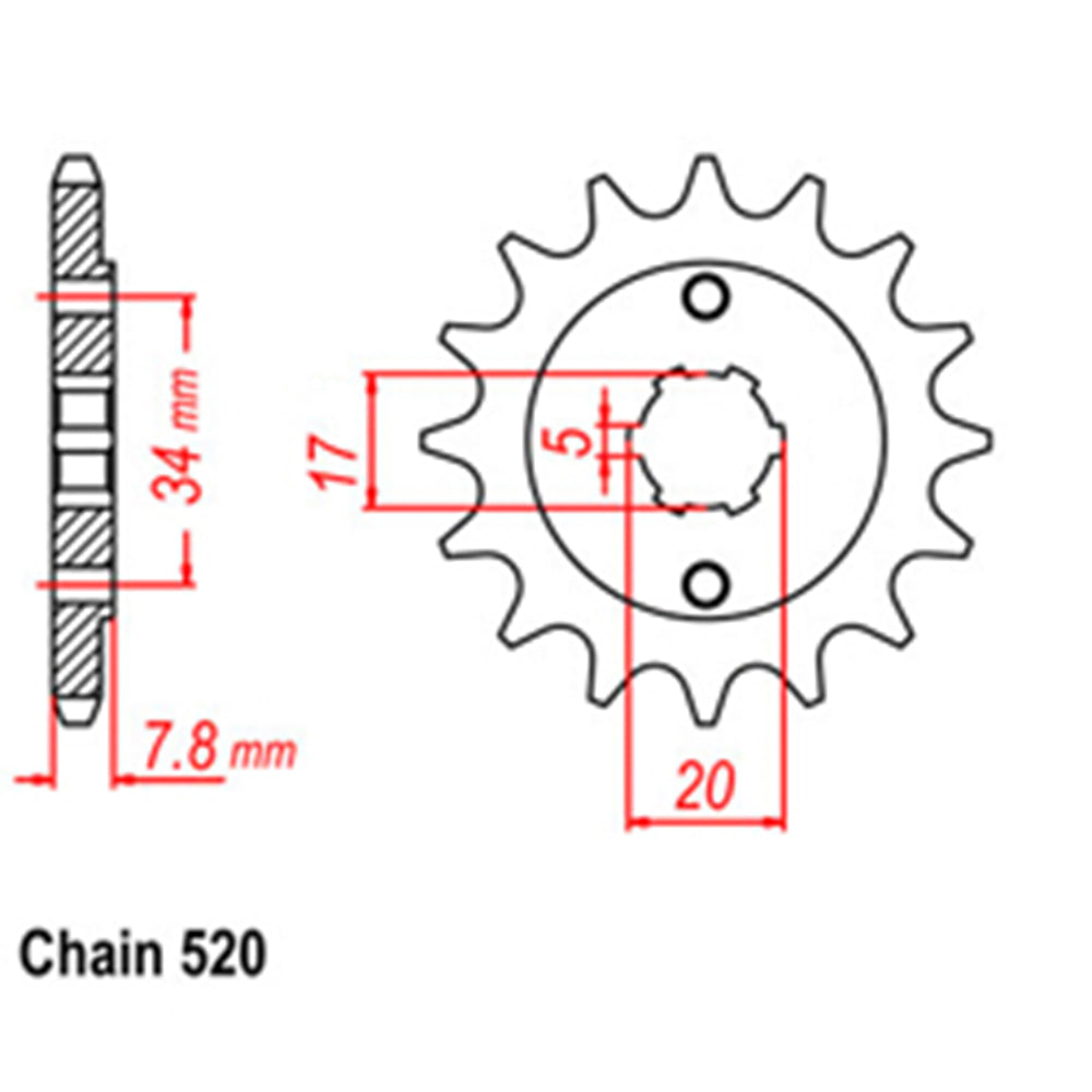 Front Sprocket HONDA 520