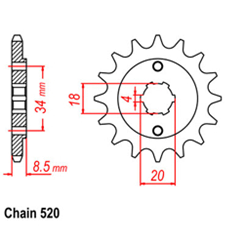 Front Sprocket HONDA 520