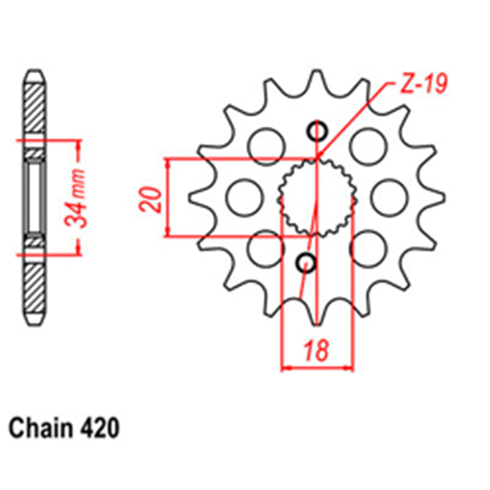 Front Sprocket HONDA 420