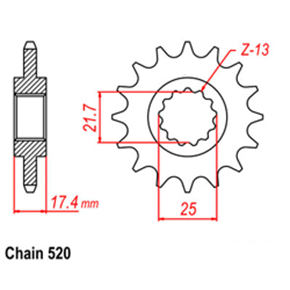 Front Sprocket HONDA 520