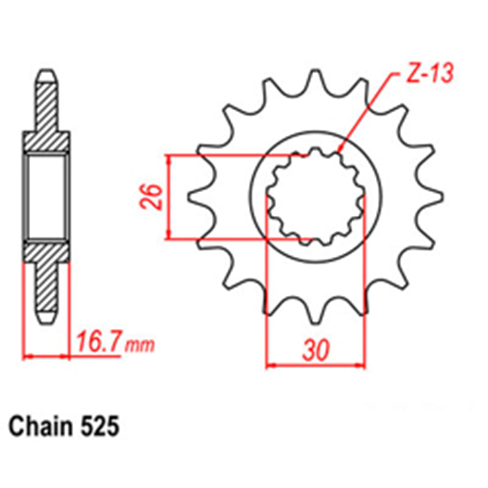 Front Sprocket HONDA 525