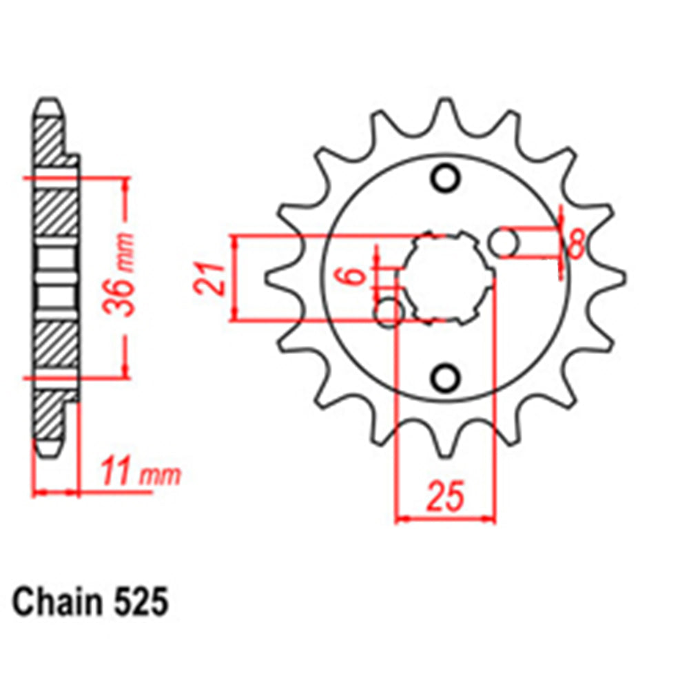 Front Sprocket HONDA 525*
