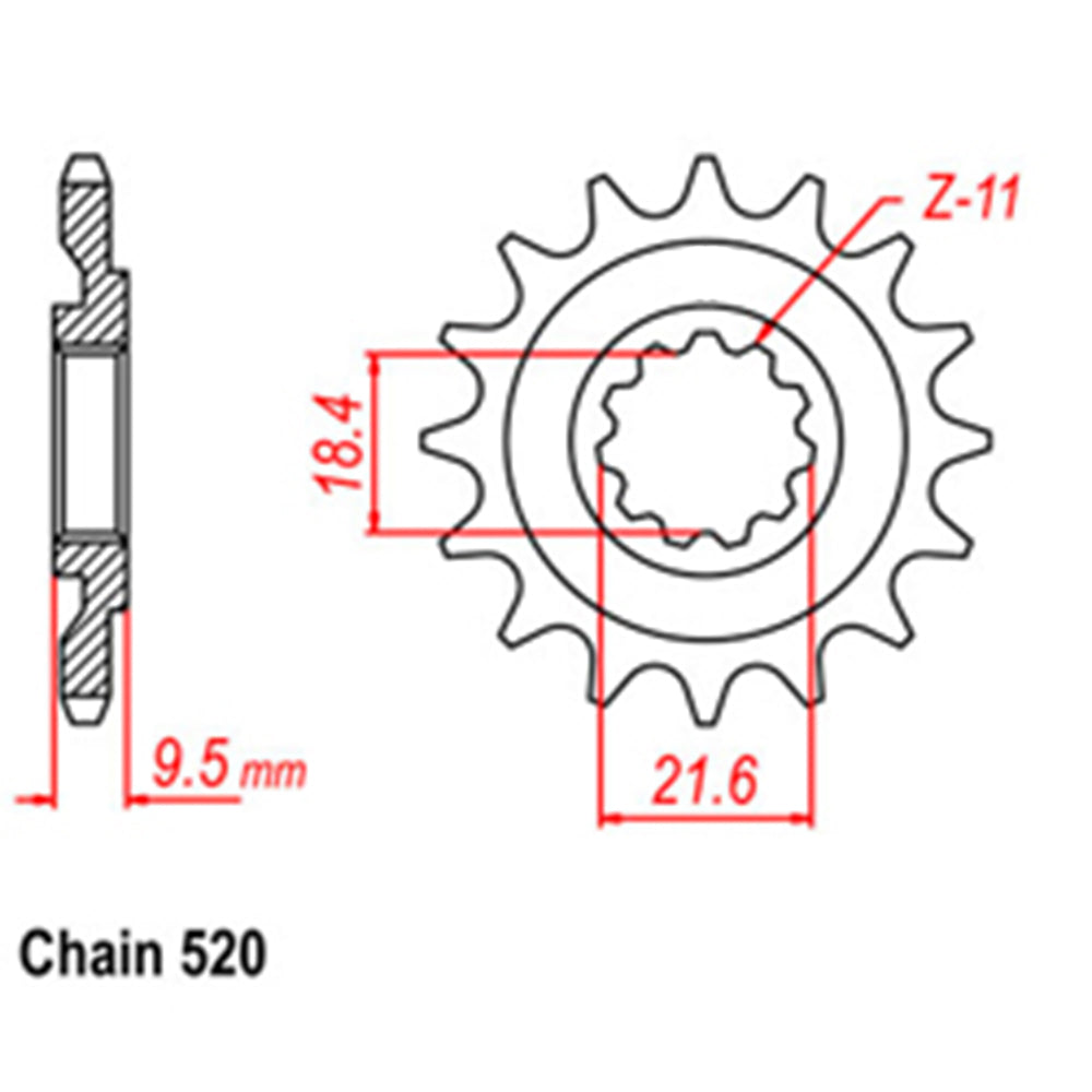 Front Sprocket HONDA 520