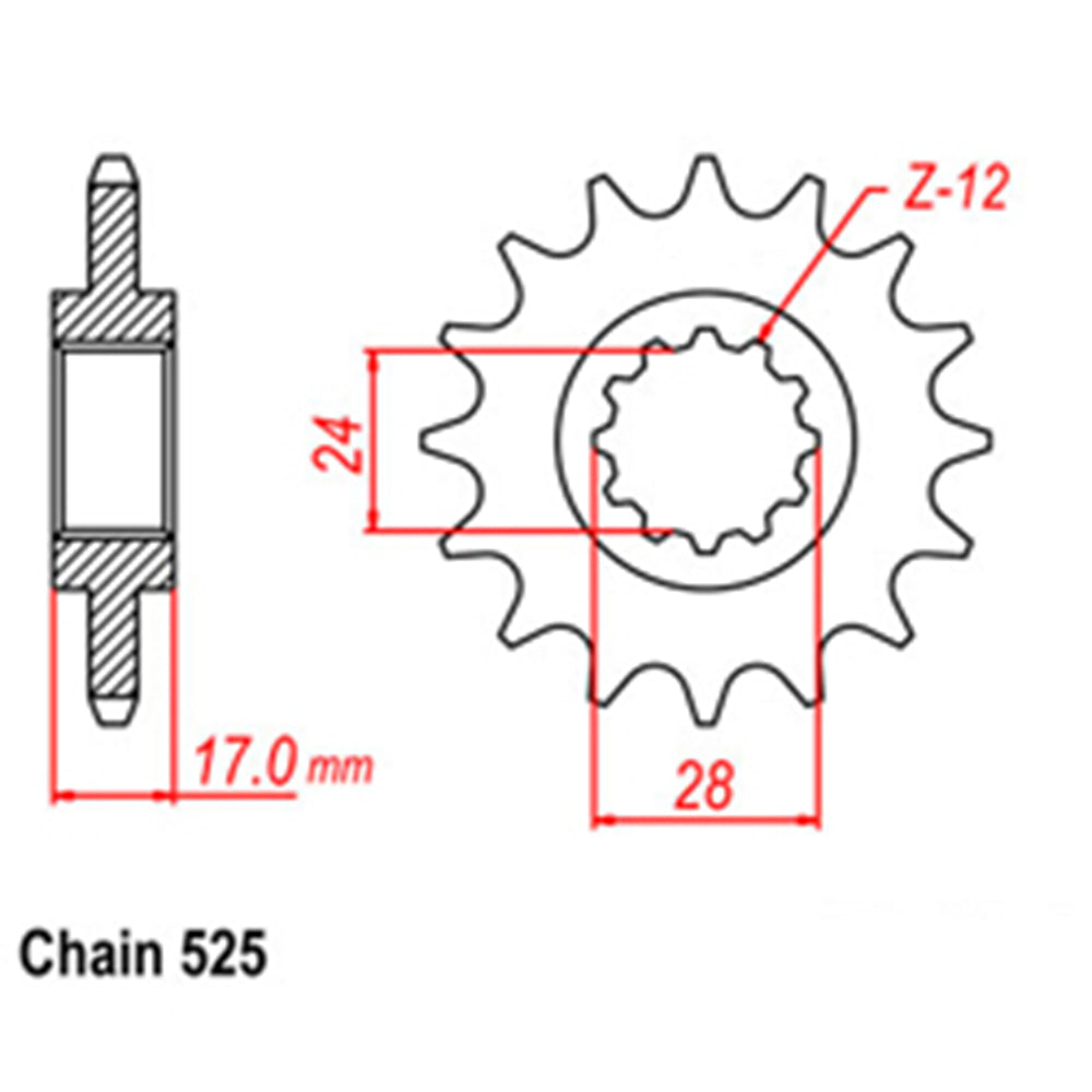 Front Sprocket HONDA 525*