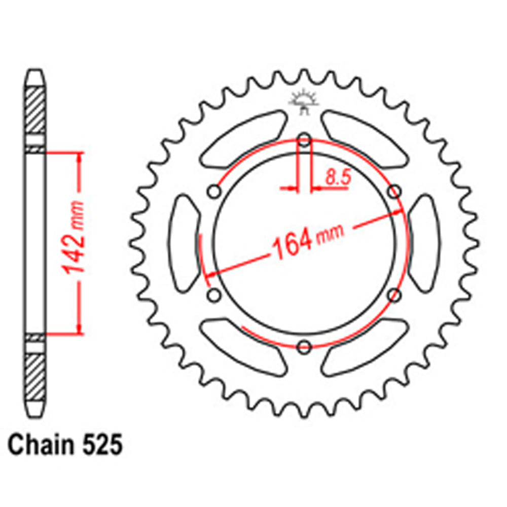 Rear Sprocket HYOSUNG 525