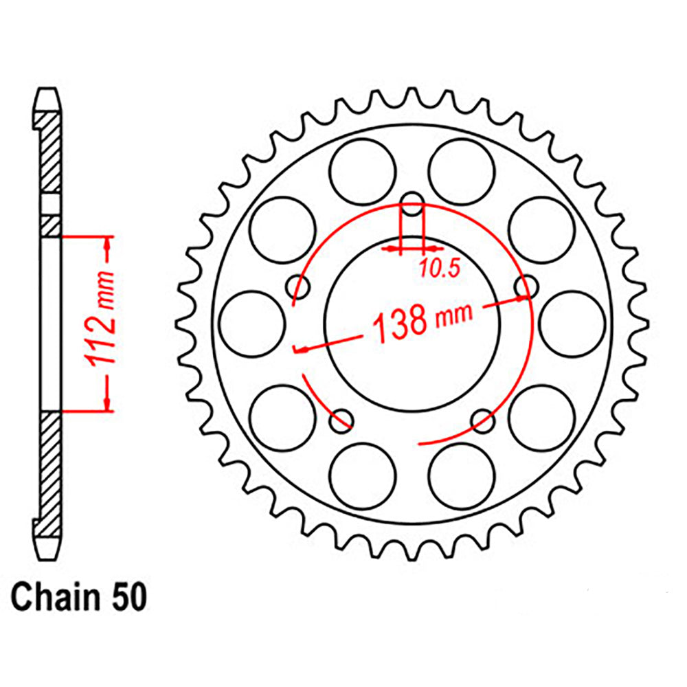 Rear Sprocket YAMAHA 530