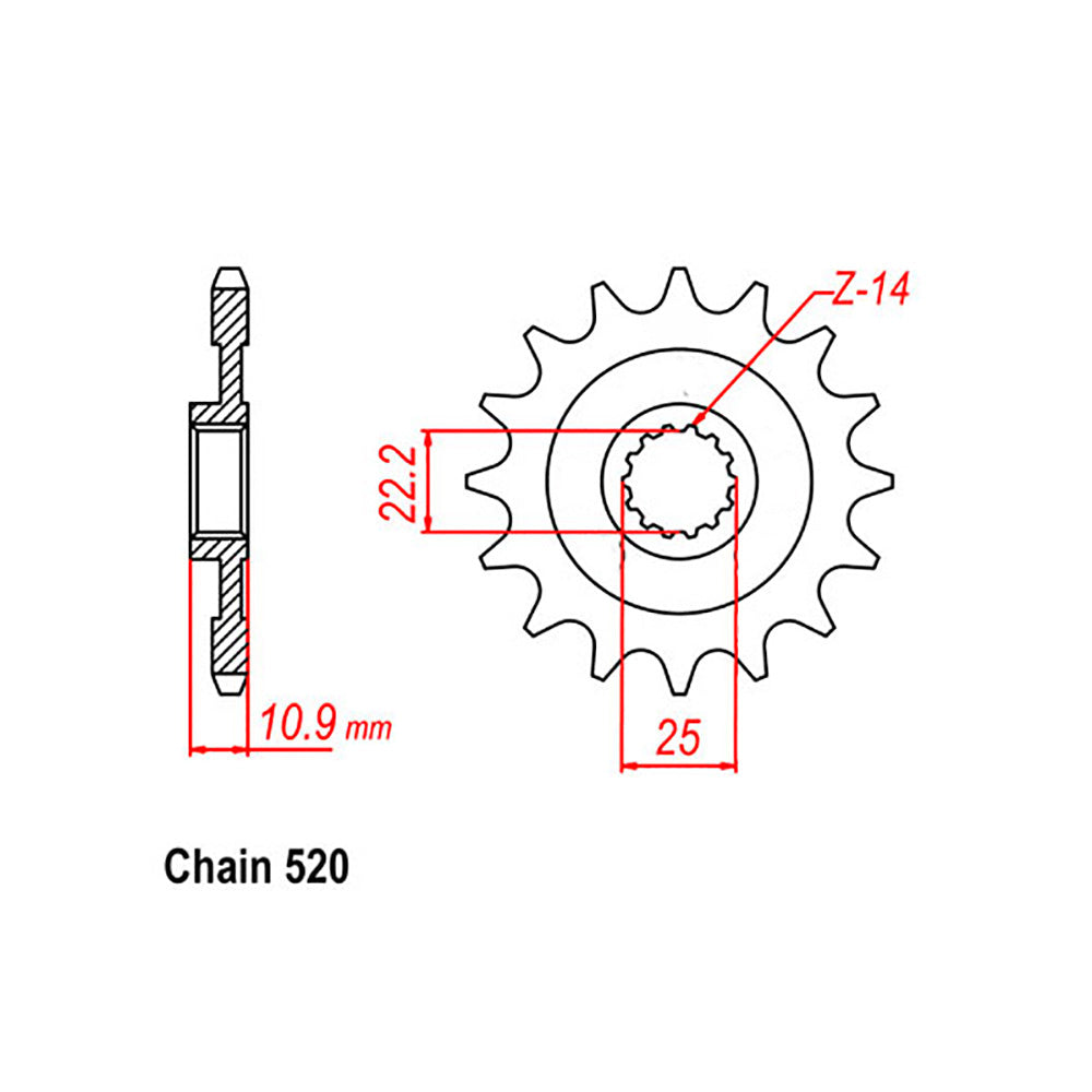Front Sprocket APRILIA 520