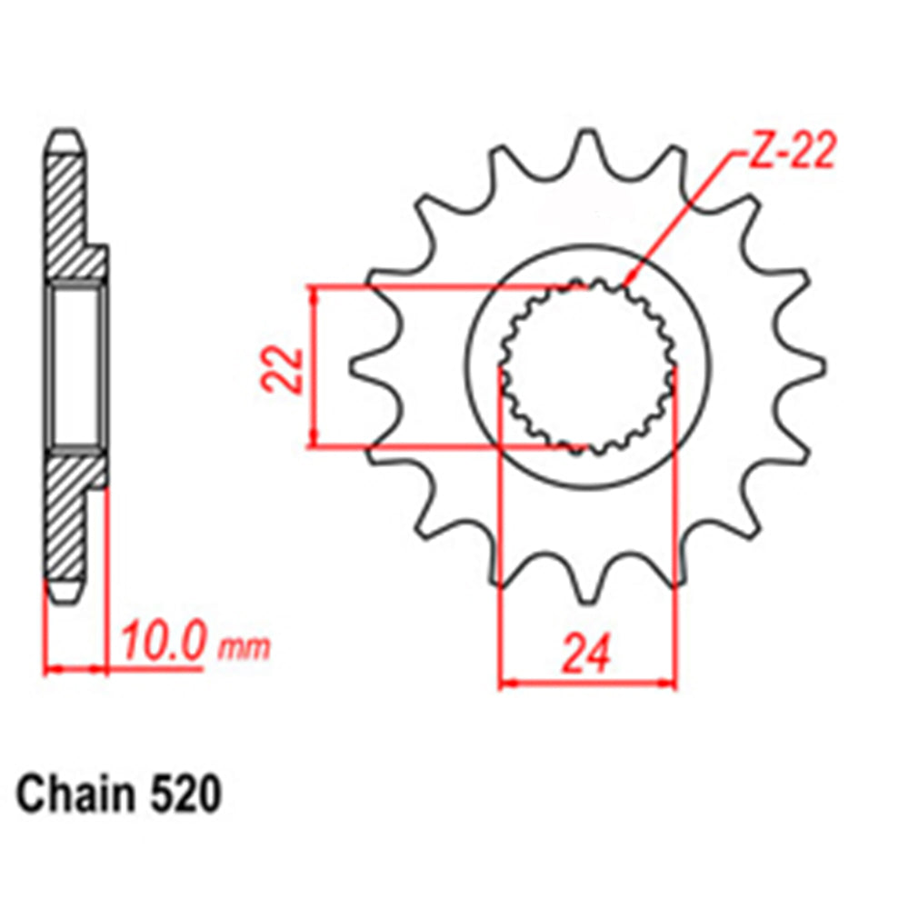 Front Sprocket BMW 520