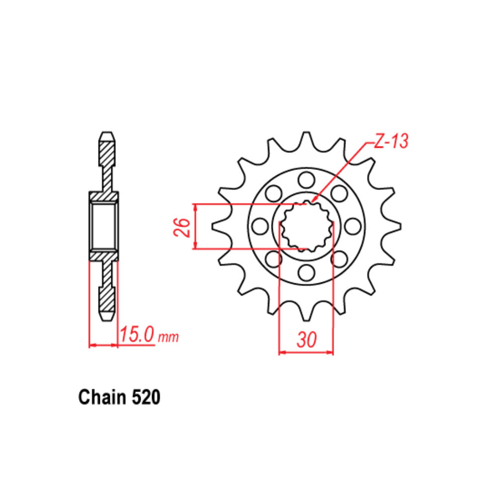 Front Sprocket BMW 520