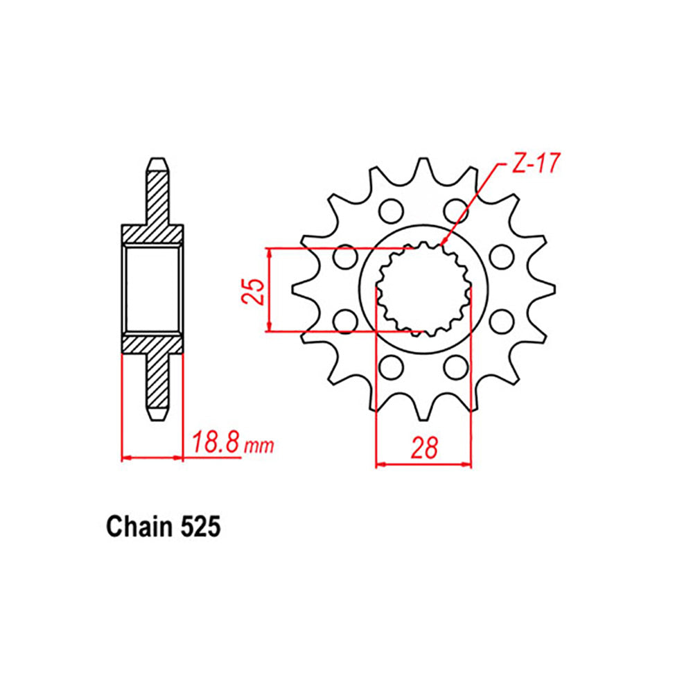 Front Sprocket BMW 525