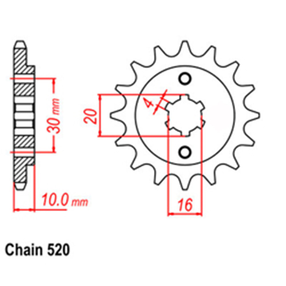 Front Sprocket CAGIVA 520*
