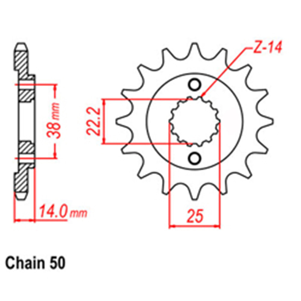 Front Sprocket CAGIVA 530*