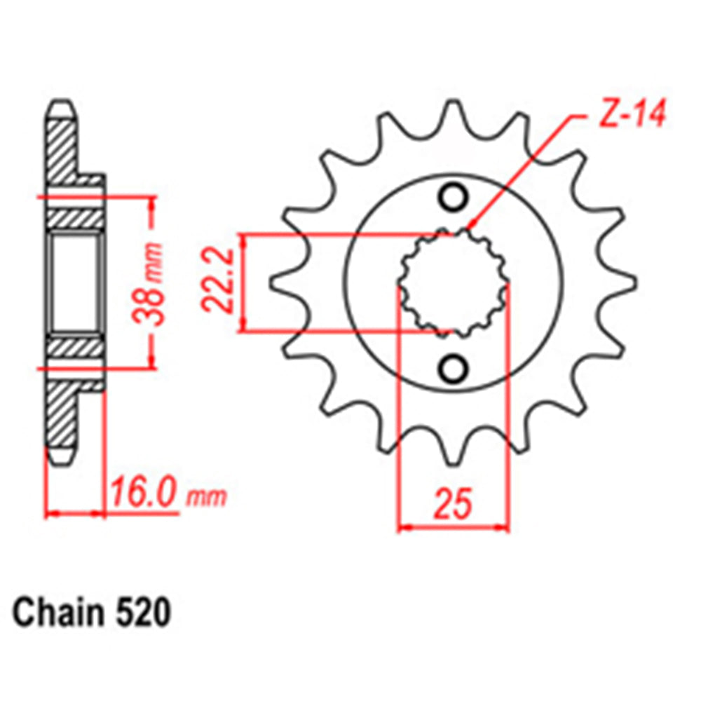 Front Sprocket DUCATI 520