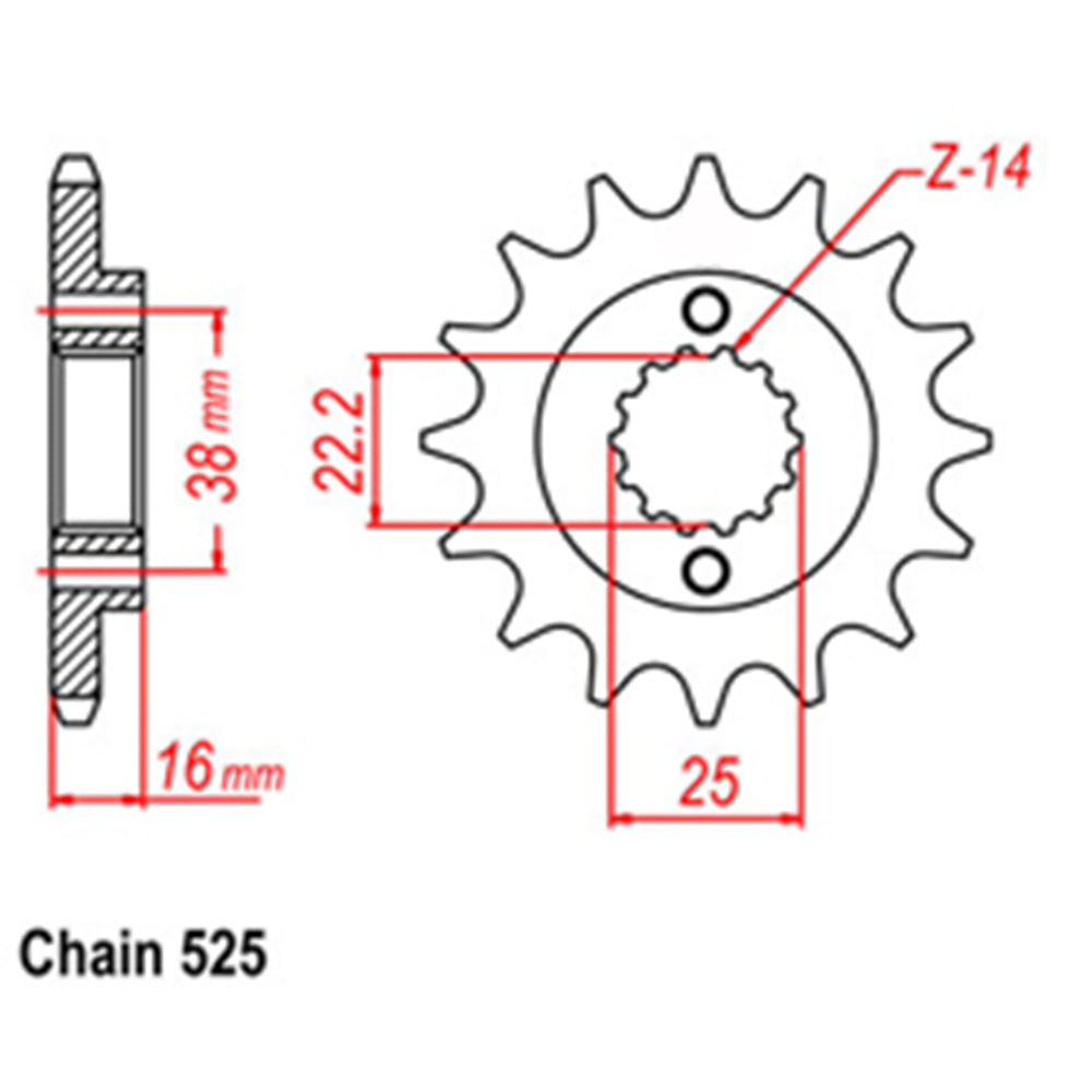 Front Sprocket DUCATI 525