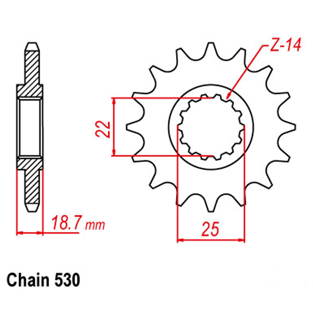 Front Sprocket DUCATI 530