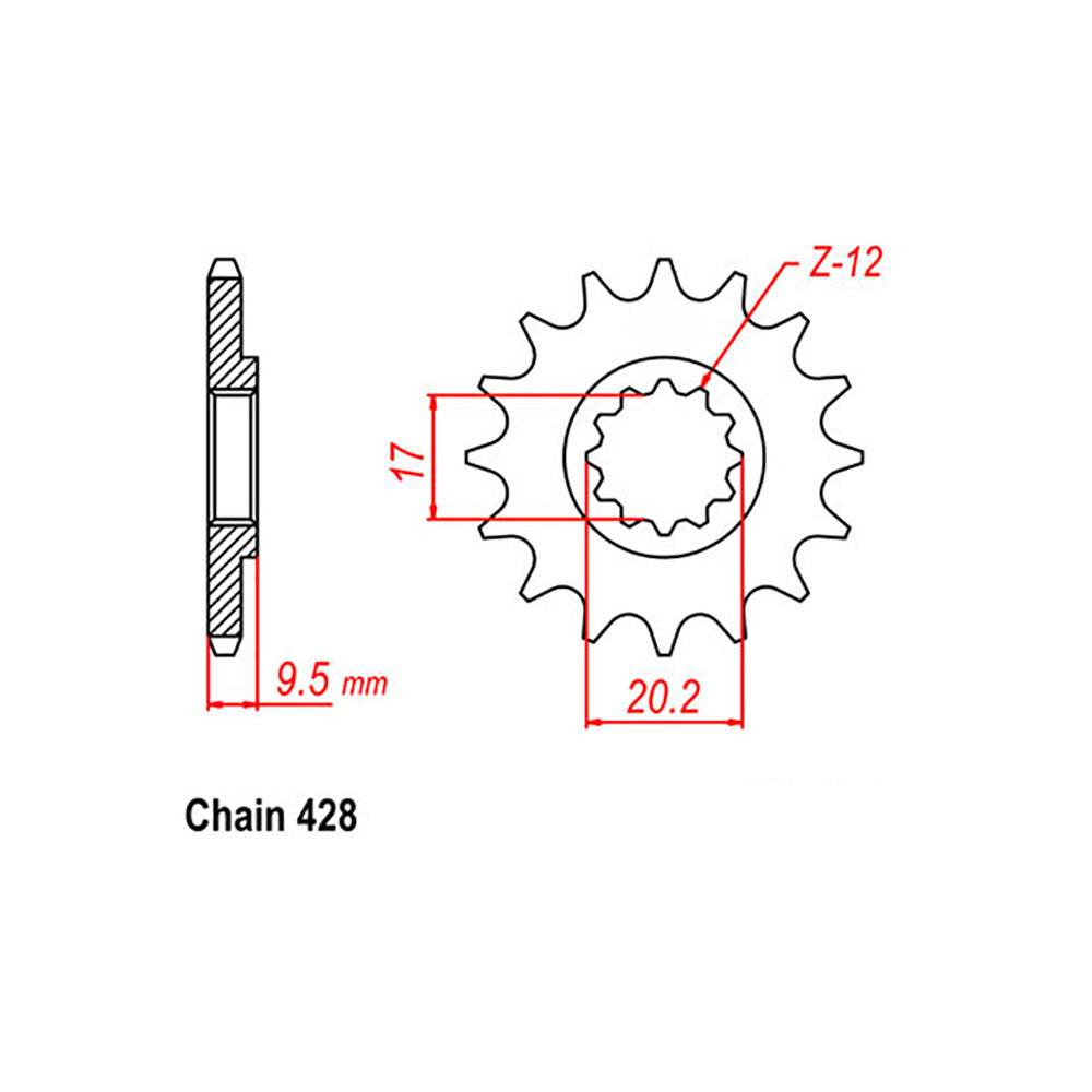 Front Sprocket KTM 428