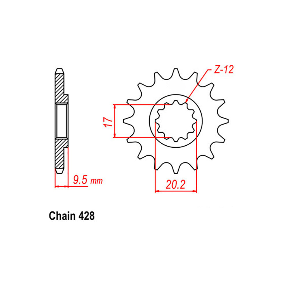 Front Sprocket KTM 428