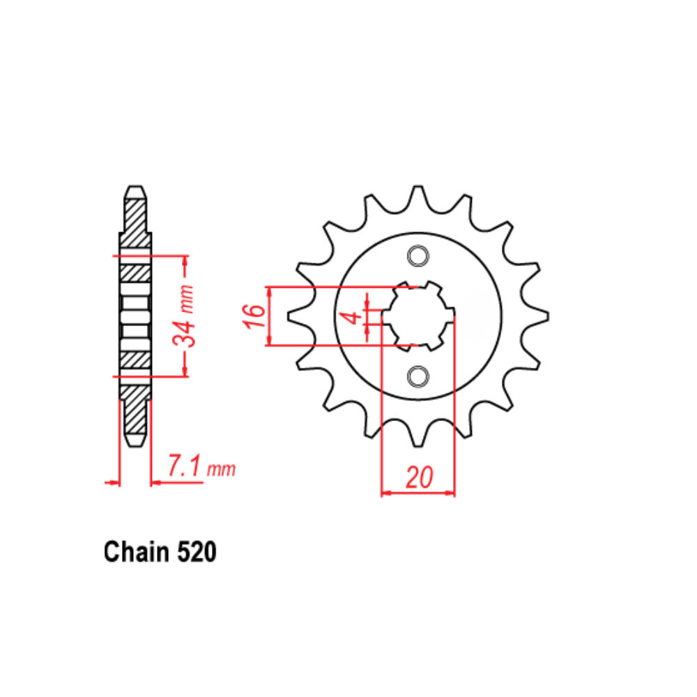 Front Sprocket KTM 520
