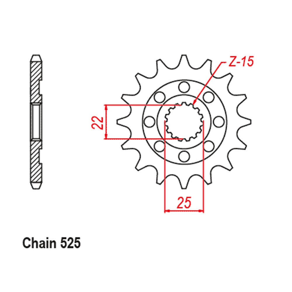 Front Sprocket ROYAL ENFIELD 525