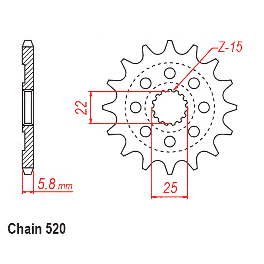 Front Sprocket ROYAL ENFIELD 520