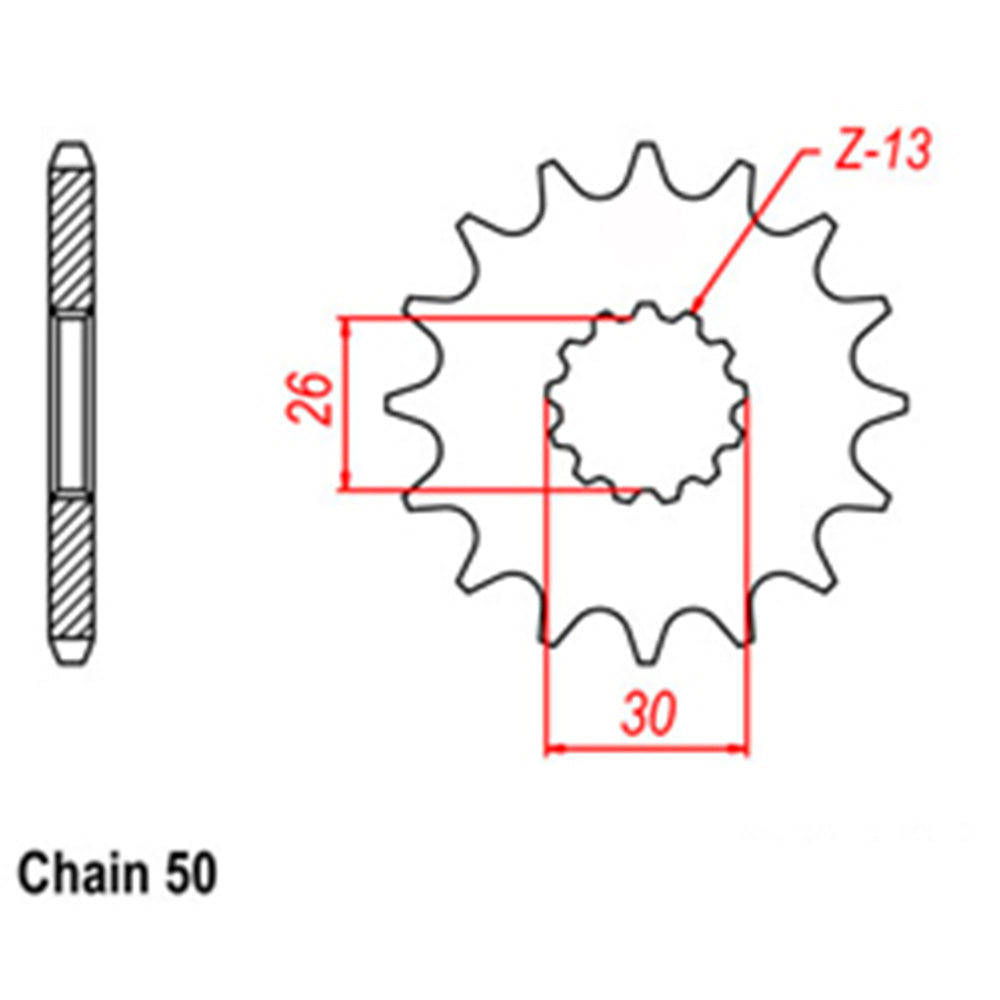 Front Sprocket TRIUMPH 530
