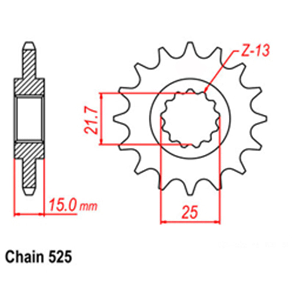 Front Sprocket TRIUMPH 525