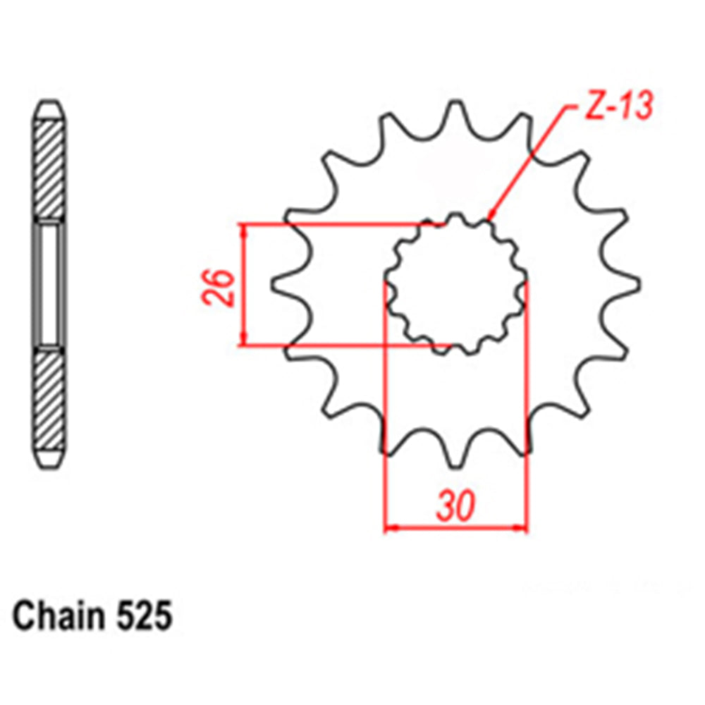 Front Sprocket TRIUMPH 525