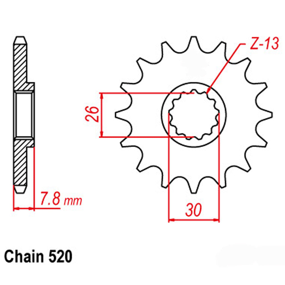 Front Sprocket TRIUMPH 525