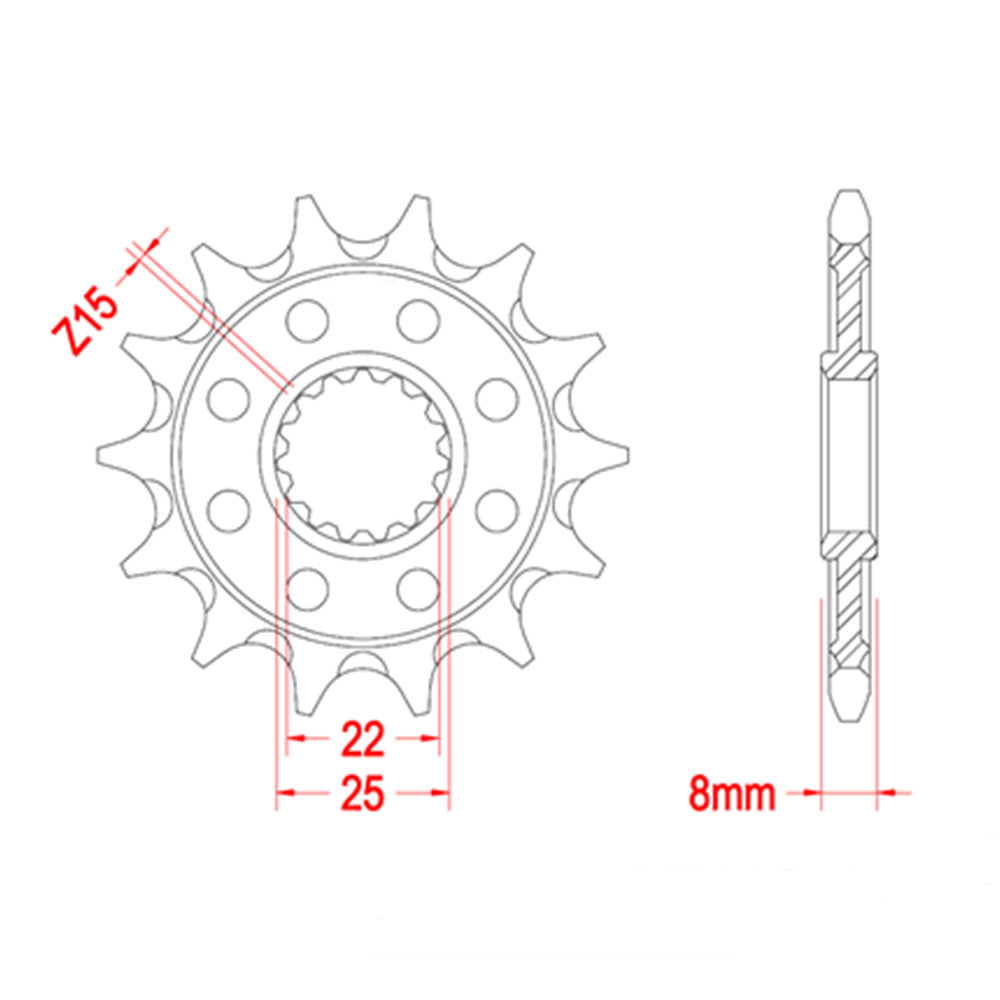 Front Sprocket Self Cleaning TRIUMPH 520