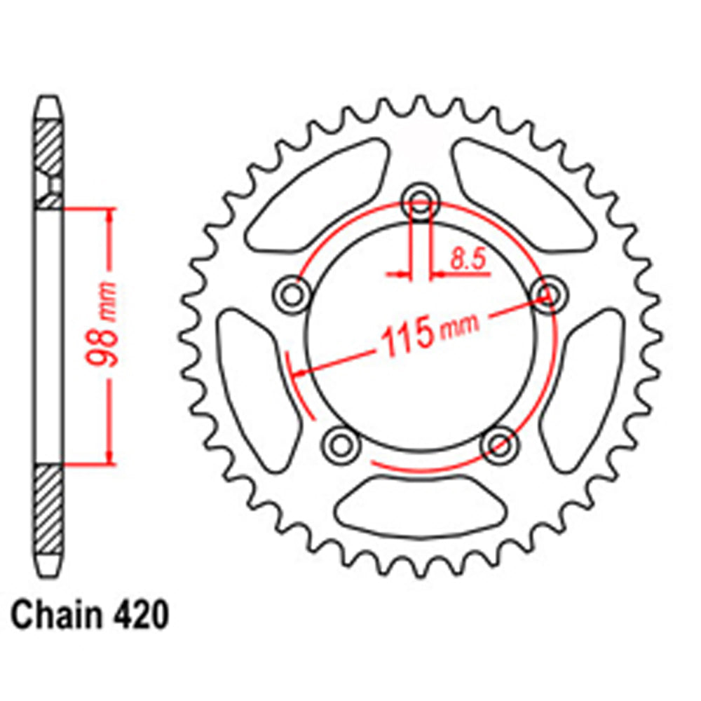 Rear Sprocket KTM 420