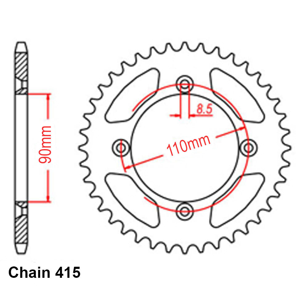 Rear Sprocket KTM 415