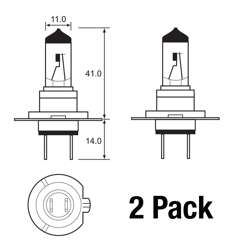 Bulb 12V 55W H7 PX26D Tungsram Megalight Ultra +60% (2 PK)