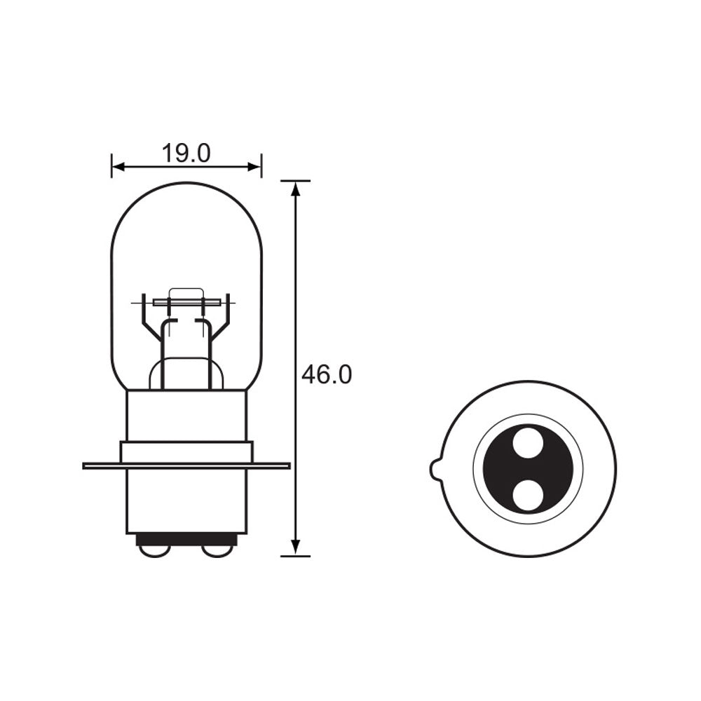 Bulb 6V 15/15W Headlight PX15D (10)