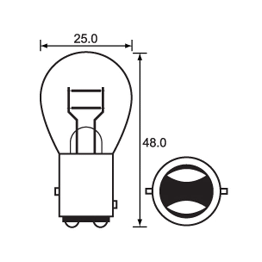 Bulb 6V 21/5W Stop/Tail (10)