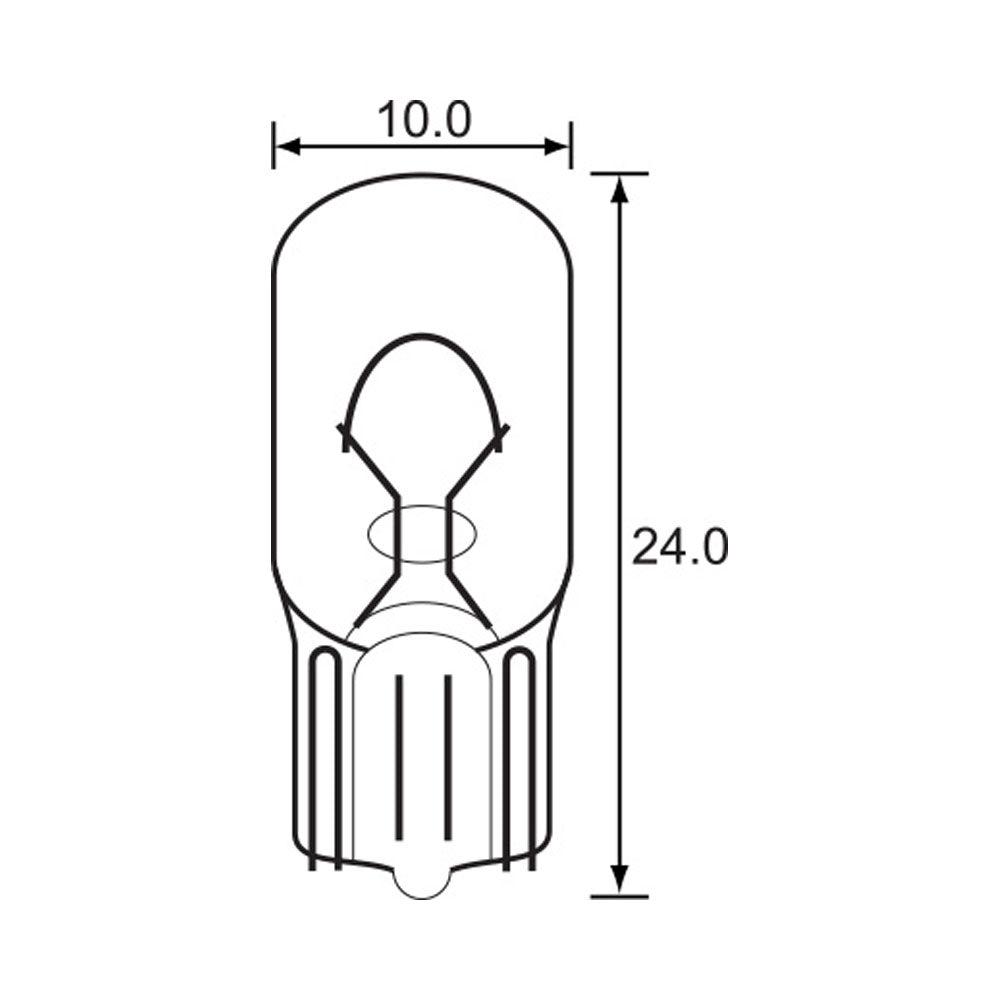 Bulb 6V 3W Instrument Wedge (10)