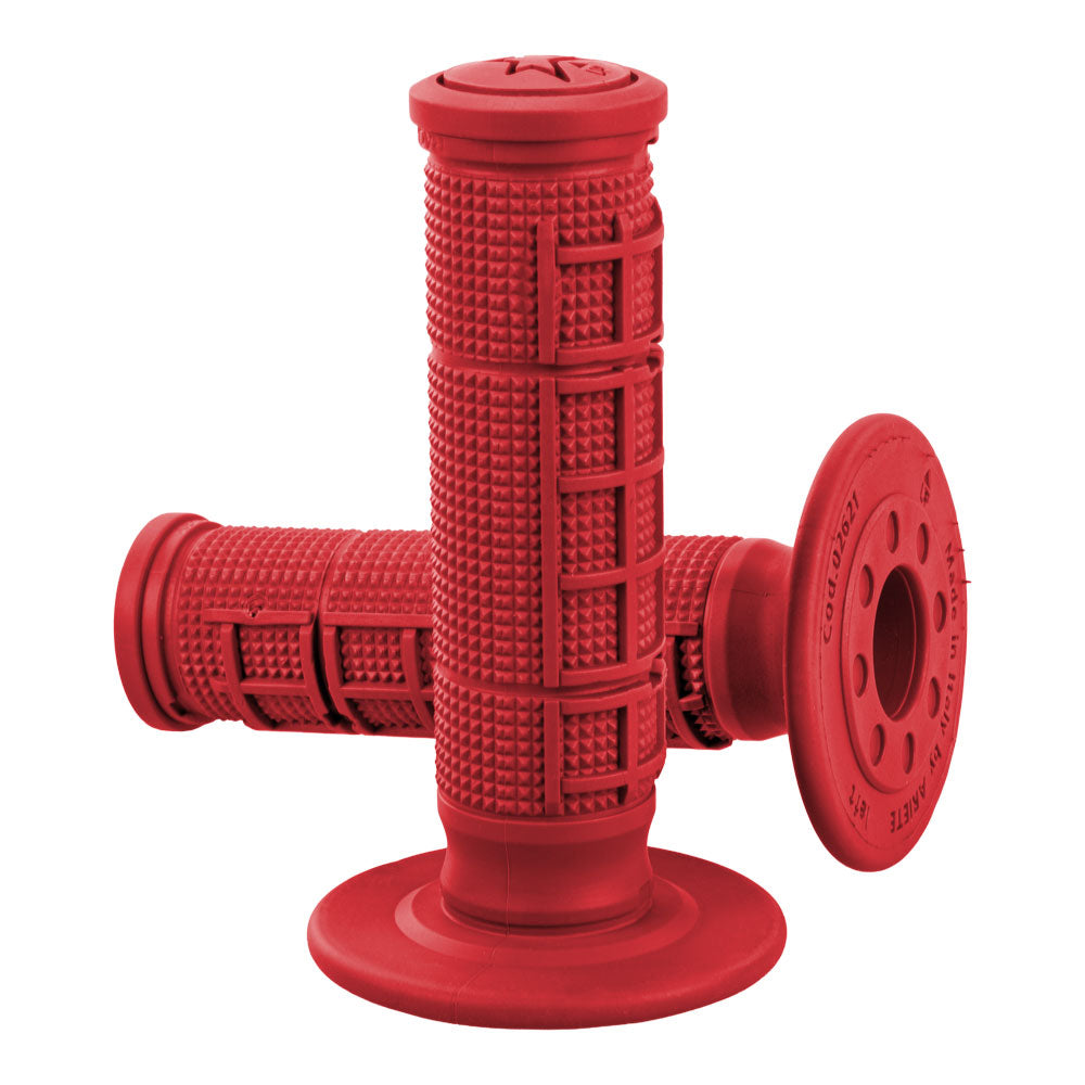 ARIETE MX Grips - Unity - Half Waffle - Red